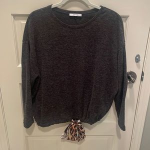 Zara Cinch Waist Sweater